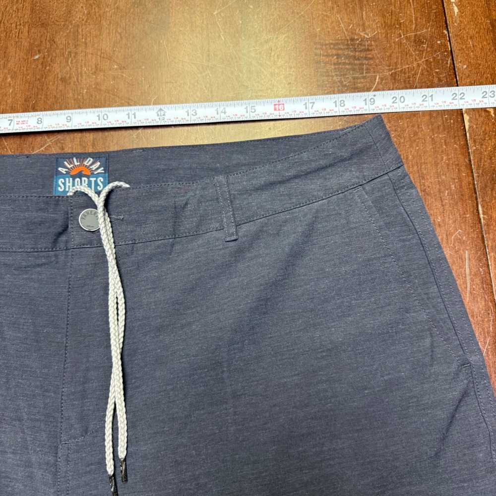 Faherty All Day Shorts Mens 38 Charcoal Grey Hybrid Stretch MSC0012 XL Beach - Picture 5 of 9